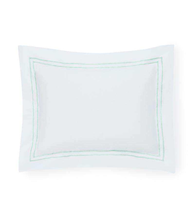 Shams Grande Hotel Sham by Sferra Boudoir 12x16 / White/Mist Sferra