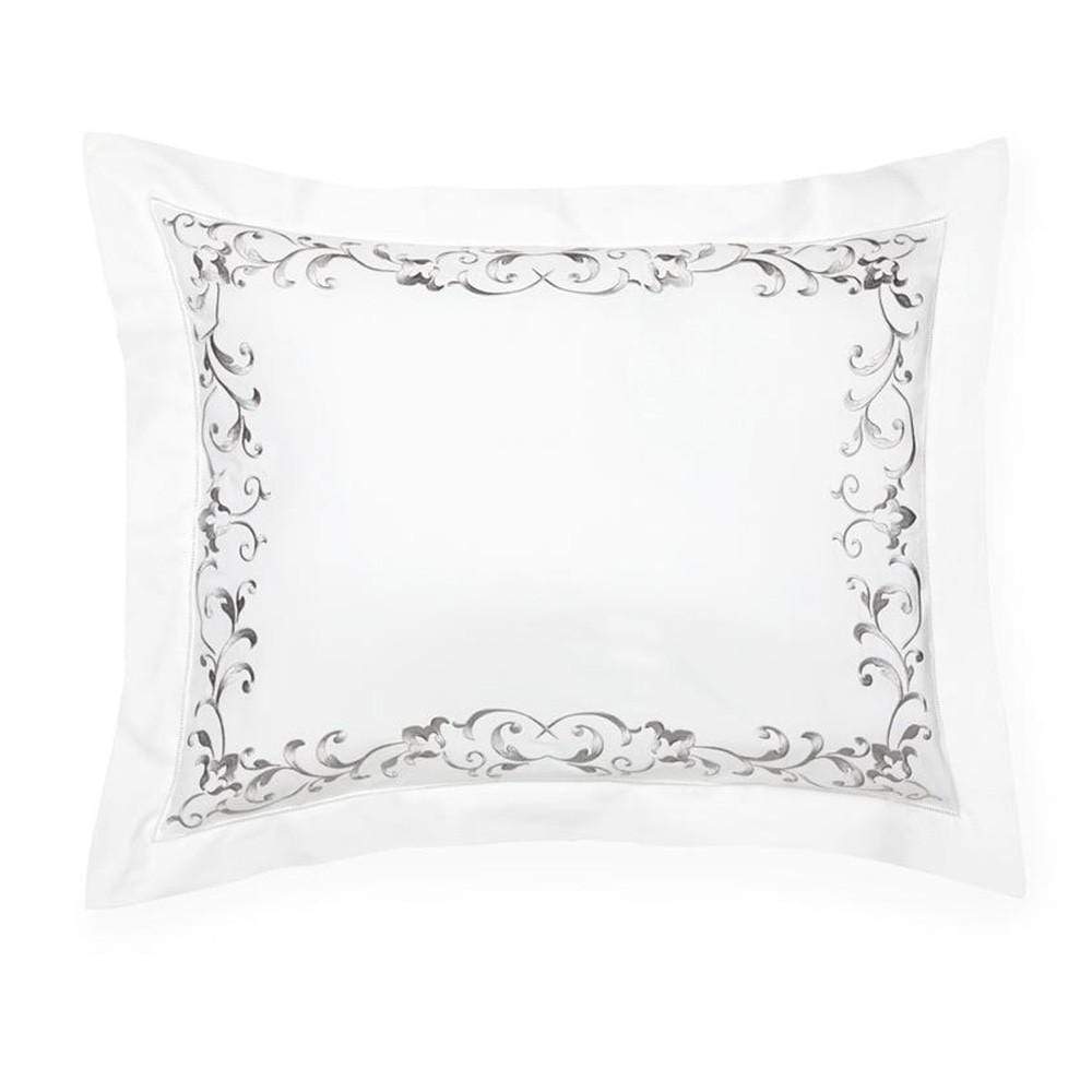 Shams Griante Sham by Sferra Boudoir / White/Flint Sferra