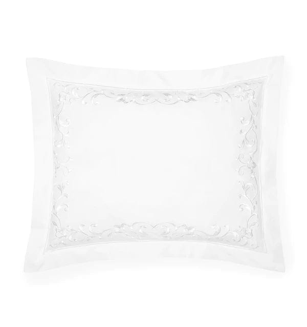 Shams Griante Sham by Sferra Boudoir / White/White Sferra