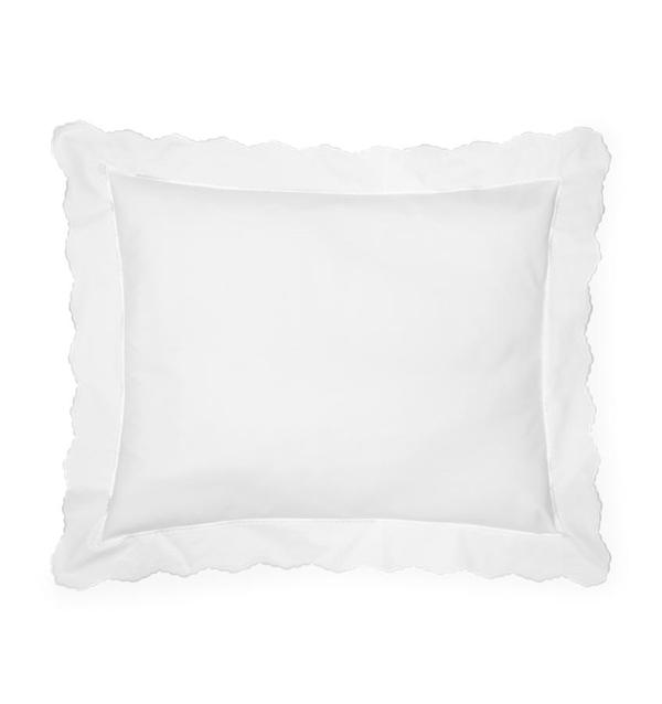 Shams Pettine Sham by Sferra Boudoir / White/White Sferra