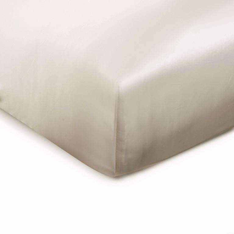 Silk Fitted Sheets Silk Charmeuse Fitted Sheet by Mari Ann Twin 39x75x17 / Champagne Mari Ann