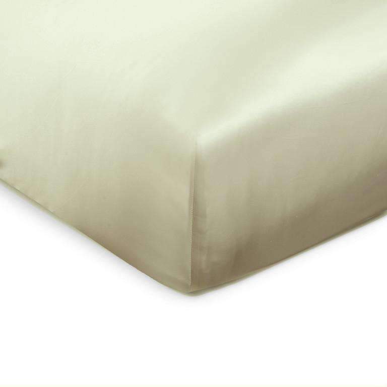 Silk Fitted Sheets Silk Charmeuse Fitted Sheet by Mari Ann Twin 39x75x17 / Green Mari Ann