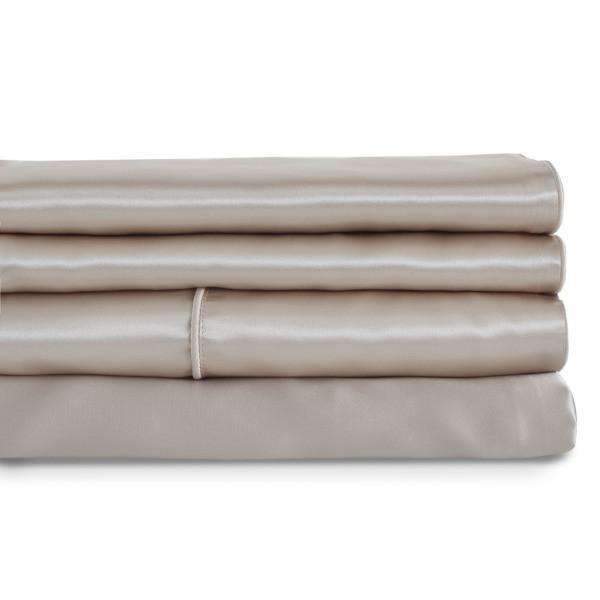 Silk Flat Sheets Silk Charmeuse Flat Sheet by Mari Anne Twin 66x96 / Glory Champagne Mari Ann
