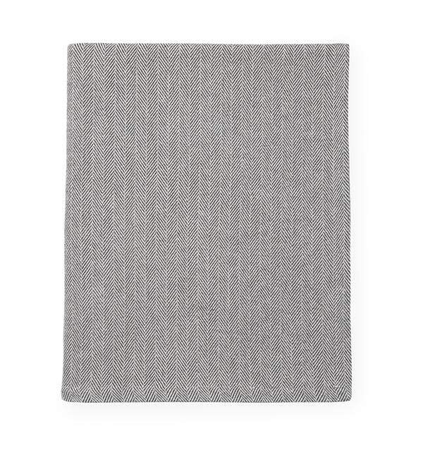Throw Celine Bed End Charcoal Sferra
