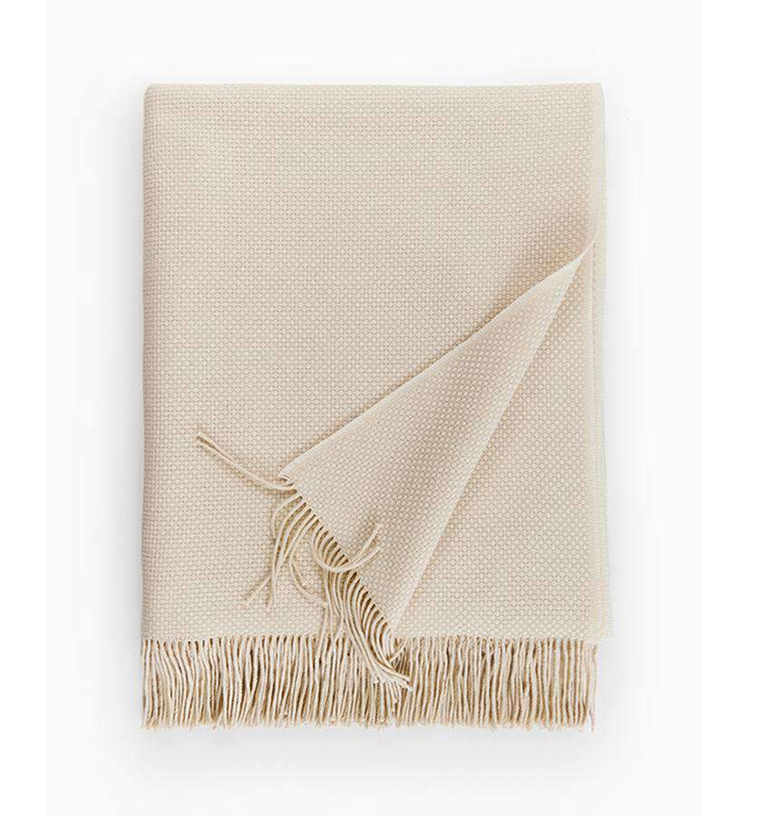 Throws Bristol Throw by Sferra Cream Sferra
