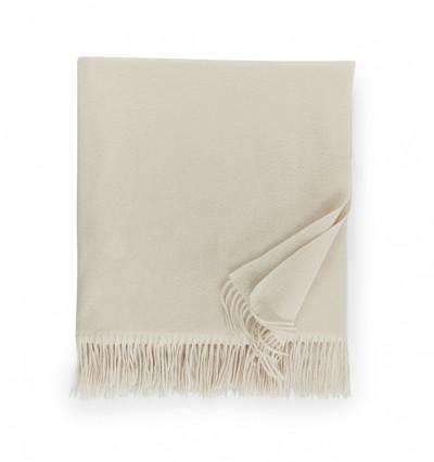 Throws Dorsey Cashmere Throw by Sferra Ivory Sferra