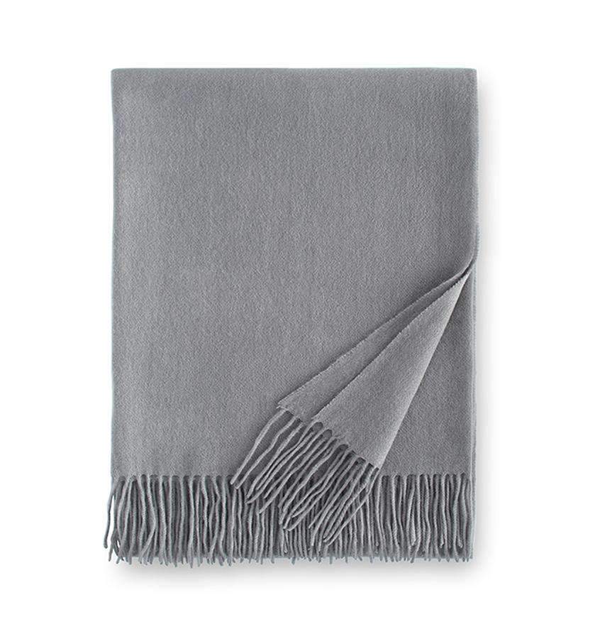 Throws Dorsey Cashmere Throw by Sferra Silver Sferra
