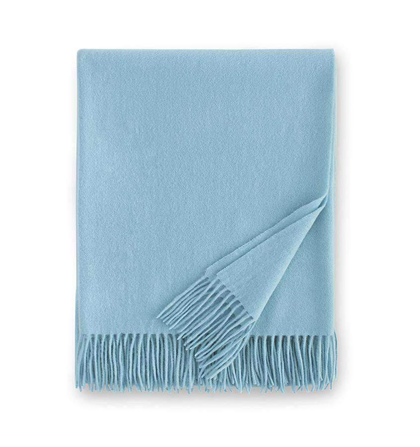 Throws Dorsey Cashmere Throw by Sferra Sky Sferra
