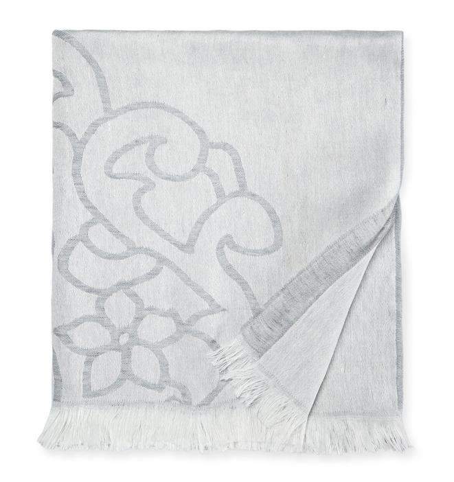 Throws Lassia Linen Throw by Sferra Grey Sferra