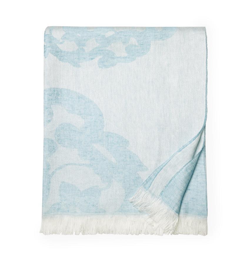 Throws Lassia Linen Throw by Sferra Sky Sferra