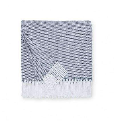 Throws Terzo Throw by Sferra Navy Sferra
