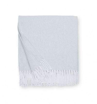 Throws Terzo Throw by Sferra Silver Sage Sferra